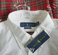 New RALPH LAUREN SKULL & CROSSBONES 100% Cotton CLASIC FIT OXFORD Shirt L