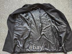 New RALPH LAUREN double breatsted 44L black overcoat WOOL topcoat jacket NWT