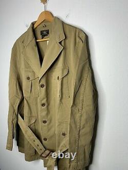 New RRL Ralph Lauren Large Hunting Jacket Polo Deadstock Military Safari Trench
