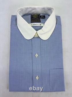 New! RUGBY RALPH LAUREN BLUE Classic CLUB Tuxedo DRESS SHIRT 15.5 POLO RRL