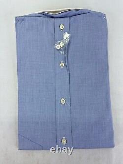 New! RUGBY RALPH LAUREN BLUE Classic CLUB Tuxedo DRESS SHIRT 15.5 POLO RRL