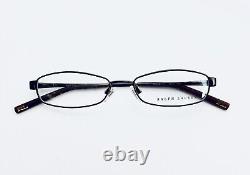 New Ralph Lauren Black Copper Rectangular Metal Glasses Italy RL5006 49 15 135