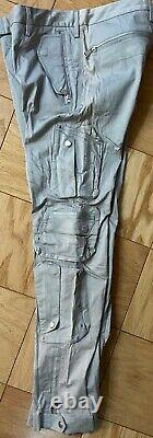 New Ralph Lauren Black Label Motorcycle Style Gray Jeans Pants Size 32 Italy