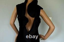 New Ralph Lauren Black Label Venezia Ruffle Long Dress Evening Gown IT 44 / US 8