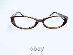 New Ralph Lauren Brown Beige Oval Stone Pattern Eyeglasses RL6108 5444 50 16 135