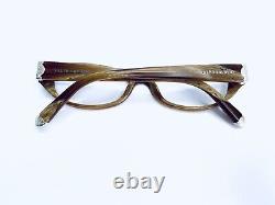 New Ralph Lauren Brown Beige Oval Stone Pattern Eyeglasses RL6108 5444 50 16 135