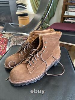 New Ralph Lauren Brown Vibram Sole Suede Hiking Boots Men's 13D