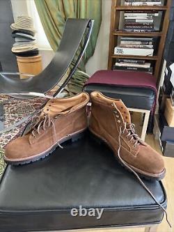 New Ralph Lauren Brown Vibram Sole Suede Hiking Boots Men's 13D