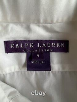 New Ralph Lauren Collection White Long Sleeve Shirt Size 4 (2008)