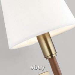 New Ralph Lauren Equestrian Style Brass and Brown Leather Wall Sconce Light