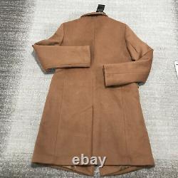 New Ralph Lauren Jacket Women's 6 Brown Wool Blend Reefer Coat Vicuna NWT $315