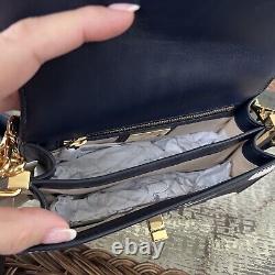New Ralph Lauren Leather Polka Dot Taylor Crossbody Handbag