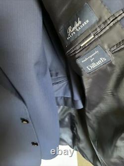 New Ralph Lauren Mens 2pc Gray Suit Jacket Size 52L Pleaded Pants Sz 46 NWT $495