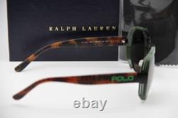 New Ralph Lauren Ph 3129 5001/3 Black Green Havana Authentic Sunglasses 60-14