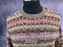 New Ralph Lauren Polo Aztec Indian Navajo Hand Knit Sweater XL