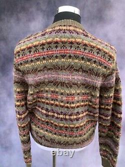 New Ralph Lauren Polo Aztec Indian Navajo Hand Knit Sweater XL