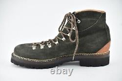 New Ralph Lauren Purple Label 11d Fidel Green Suede Norvegese Boots Italy