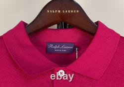 New Ralph Lauren Purple Label Made In Italy Cotton Polo Shirt Orchid XXL $350