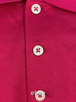 New Ralph Lauren Purple Label Made In Italy Cotton Polo Shirt Orchid XXL $350