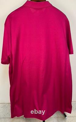 New Ralph Lauren Purple Label Made In Italy Cotton Polo Shirt Orchid XXL $350