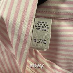 New Ralph Lauren Purple Label Pink and White Stripes Shirt Size XL With Tags