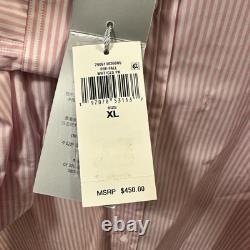 New Ralph Lauren Purple Label Pink and White Stripes Shirt Size XL With Tags