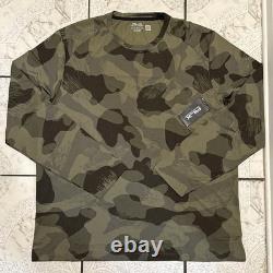 New Ralph Lauren RLX Performance Mesh Long Sleeve T-Shirt Camo Men's Size XL
