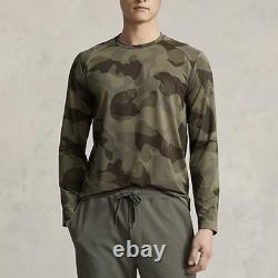 New Ralph Lauren RLX Performance Mesh Long Sleeve T-Shirt Camo Men's Size XL