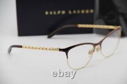 New Ralph Lauren Rl 5106 9395 Black Gold Hav Authentic Frames Eyeglasses 53-16