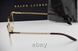 New Ralph Lauren Rl 5106 9395 Black Gold Hav Authentic Frames Eyeglasses 53-16