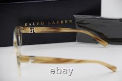 New Ralph Lauren Rl 6236u 6111 Clear Brown Horn Authentic Frame Eyeglasses 53-17