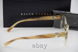 New Ralph Lauren Rl 6236u 6111 Clear Brown Horn Authentic Frame Eyeglasses 53-17
