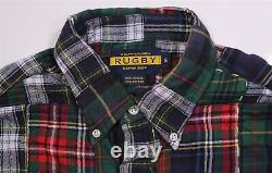 New! Ralph Lauren Rugby Patch Works Madras Button-Up Shirt Men's Small