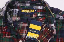 New! Ralph Lauren Rugby Patch Works Madras Button-Up Shirt Men's Small