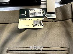 New Ralph Lauren Ultra Flex Mens 44R Tan Wool 2 Piece Suit With 36x30 Pants