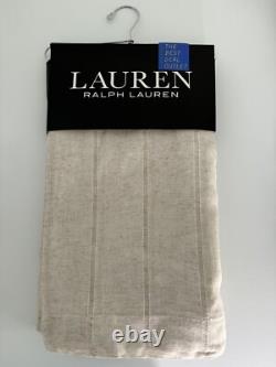 New Ralph Lauren Window Curtains 4 Panels Beige 54 x 96 Linen Hamilton Back Tab