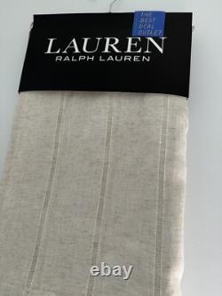 New Ralph Lauren Window Curtains 4 Panels Beige 54 x 96 Linen Hamilton Back Tab