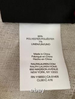 New Ralph Lauren Window Curtains 4 Panels Beige 54 x 96 Linen Hamilton Back Tab