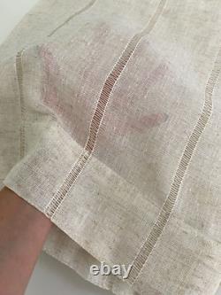 New Ralph Lauren Window Curtains 4 Panels Beige 54 x 96 Linen Hamilton Back Tab