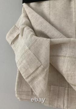 New Ralph Lauren Window Curtains 4 Panels Beige 54 x 96 Linen Hamilton Back Tab