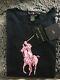 New Ralph Lauren Black Label Fighting Breast Cancer Limited Pink Pony Tee, Xl