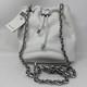 New Summer White $275 Lauren Ralph Lauren Nappa Leather Medium Emmy Bucket Bag
