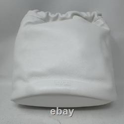 New Summer White $275 LAUREN Ralph Lauren Nappa Leather Medium Emmy Bucket Bag