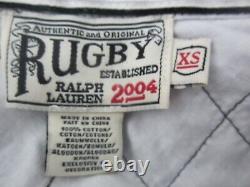 New Vtg 2004 Ralph Lauren Rugby Shirt Womens XS Embroidered LS Polo Knit Shirt