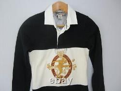 New Vtg 2004 Ralph Lauren Rugby Shirt Womens XS Embroidered LS Polo Knit Shirt