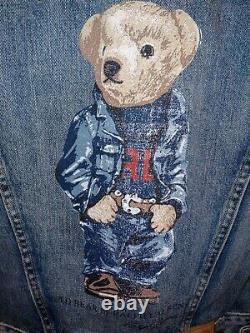 New With Tags Polo Ralph Lauren Women's Polo Jeans Suit Bear Denim Jean Jacket