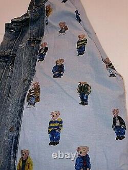 New With Tags Polo Ralph Lauren Women's Polo Jeans Suit Bear Denim Jean Jacket