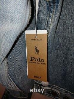 New With Tags Polo Ralph Lauren Women's Polo Jeans Suit Bear Denim Jean Jacket