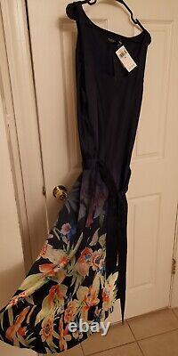 New With Tags Ralph Lauren Knee Length Gorgeous Floral Dress, Size 16