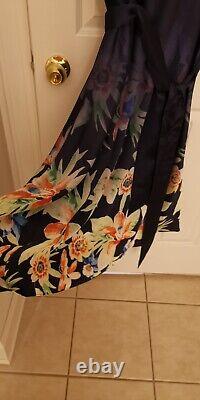 New With Tags Ralph Lauren Knee Length Gorgeous Floral Dress, Size 16